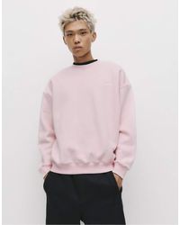 Pull&Bear - Round Neck Stwd Sweatshirt - Lyst