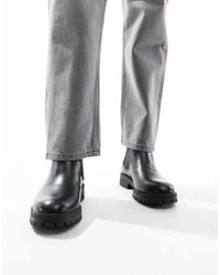 Jack & Jones - Faux Leather Chunky Chelsea Boot - Lyst