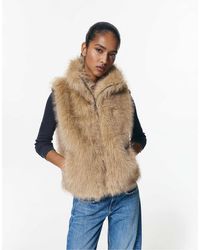 Pull&Bear - – weste aus kunstpelz - Lyst
