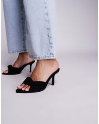 ASOS - Nemo Knotted Detail High Heeled Mules - Lyst