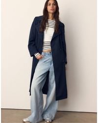Stradivarius - Trench-coat long et fluide - Lyst