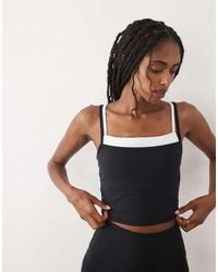 Abercrombie & Fitch - Ypb Bra Free Double Layer Scoop Neck Tank Top - Lyst