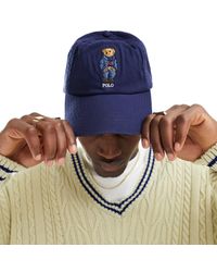 Polo Ralph Lauren - Cappello con visiera con logo dell'orsetto - Lyst
