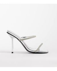 Public Desire - Embellished Heeled Mule Sandals - Lyst