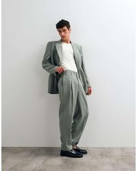 ASOS - Oversized Tapered Suit Trousers With Pleat Detail - Lyst
