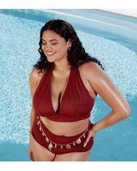 ASOS - Asos Design Curve Maya Mix And Match Sleek Halter Bikini Top - Lyst