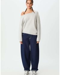 Stradivarius - – asymmetrischer strickpullover - Lyst