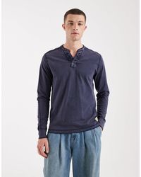 Hollister - Long Sleeve Henley Top - Lyst