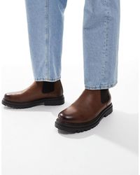 schuh - – dax – chelsea-stiefel aus leder - Lyst