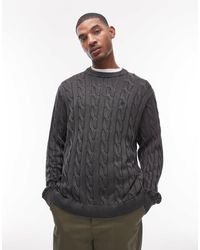 Carhartt - Carter - pull en maille torsadée - délavé - Lyst