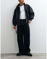 Liquor N Poker - Baggy Fireman Clasp Detail Jeans - Lyst