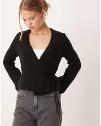 Gina Tricot - Cardigan Avvolgente A Maniche Lunghe - Lyst