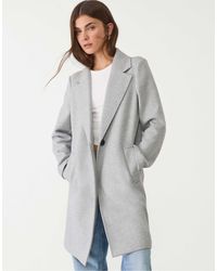 Stradivarius - – weicher midi-mantel - Lyst