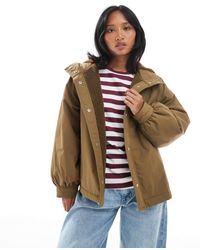 ASOS - Asos Design Petite Oversized Fleece Lined Raincoat - Lyst
