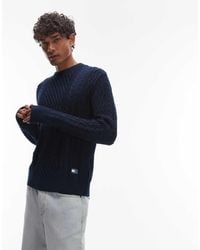Tommy Hilfiger - Slim Cable Knit 1/4 Zip Jumper - Lyst