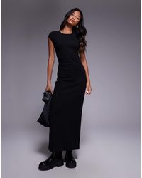ASOS - Supersoft Cap Sleeve Column Maxi Dress - Lyst