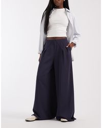 ASOS - Tailored Pleated Waist Wide Leg Pants - Lyst