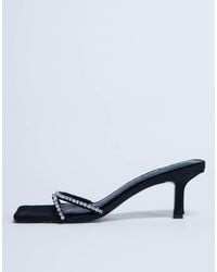 TOPSHOP - Astrid Diamante Heeled Mule - Lyst