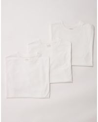 ASOS - Set Van 3 Basic T-Shirts Met Regular-Fit - Lyst