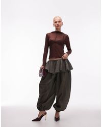 ASOS - Balloon Trousers With Skirt Overlay Detail - Lyst