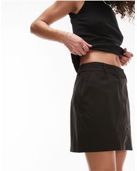 TOPSHOP - Tailored Mini Skirt - Lyst