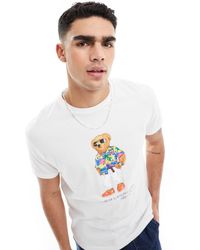 Polo Ralph Lauren - Beach Club Bear Print T-shirt Classic Oversized Fit - Lyst