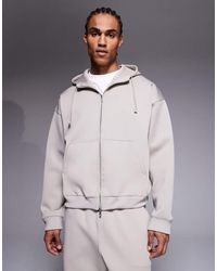 Liquor N Poker - Double Zip Scuba-Style Fabric Hoodie Co-Ord - Lyst
