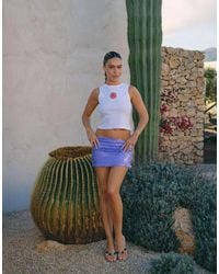 South Beach - X Liv Silverman Sequin Mini Skirt - Lyst