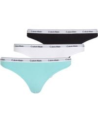 Calvin Klein - – modern logo – 3er-pack tangas - Lyst