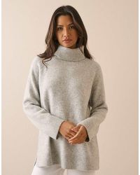 Nobody's Child - Marl Roll-Neck Oversized Jumper - Lyst
