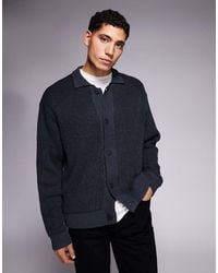 ADPT - Knit Cardigan With Collar - Lyst