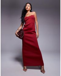 ASOS - Structu Bandeau Maxi Dress - Lyst