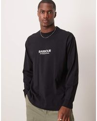 Barbour - Long Sleeve Mapped Print Os T-shirt - Lyst