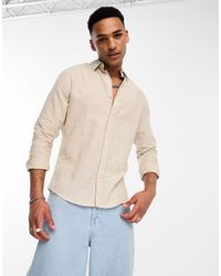 Only & Sons - – langärmliges hemd aus leinenmix - Lyst