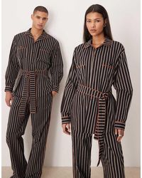 Sister Jane - Unisex Wisp Pure Cotton Contrast Piping Tie Waist Shirt - Lyst