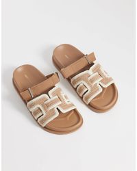 ASOS - – fion – sandalen aus gewebtem strick - Lyst