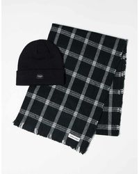 Jack & Jones - Set Regalo Con Berretto E Sciarpa A Quadri - Lyst