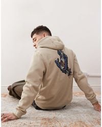 Santa Cruz - Hoodie With Embroidered Logo Chest And Back Print - Lyst