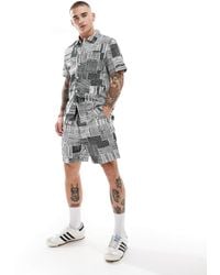 Farah - – redwald – shorts mit archivdruck - Lyst