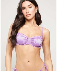 Tezenis - Lilac Shiny Glam Balconette Bikini Top - Lyst