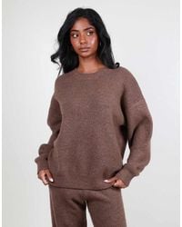 SIMMI - Soft Touch Oversized Crew Neck - Lyst