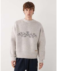 Prohibited - Maglione Oversize Con Logo A Germogli - Lyst