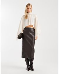 ASOS - Chiffon Double Layer Cape Top - Lyst