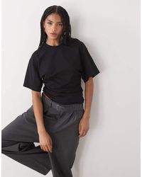 Weekday - Cinched Waist T-Shirt - Lyst