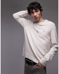 AllSaints - – statten ramskull – pullover aus wollmix - Lyst