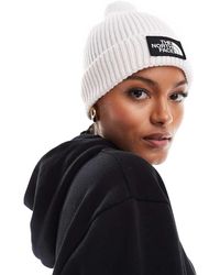The North Face - Berretto Sporco Con Etichetta Del Logo E Pompon - Lyst