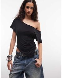 Collusion - Asymmetric Drapey Off-shoulder Top - Lyst