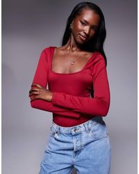 Princess Polly - Ellery Scoop Neck Long Sleeve Body - Lyst