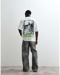 Collusion - Black Surf Graphic Oversized Short Sleeved T-shirt - Lyst