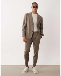 ASOS - 100% Summer Wool Tapered Suit Pants - Lyst